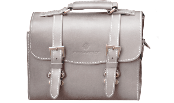 Rayvolt Leather Rear Bag - White